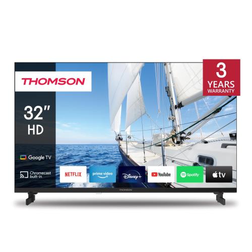 TV THOMSON LED 32" 32HG2S14 SMART GOOGLE TV HOTEL MODE DVB-T2/S2 HD CI+ 3XHDMI 2XUSB -TELEC. RETRO ILLUM VESA