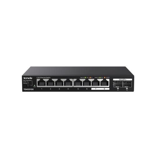 SWITCH TENDA TEM2010X 8P GE + 2 10G SFP