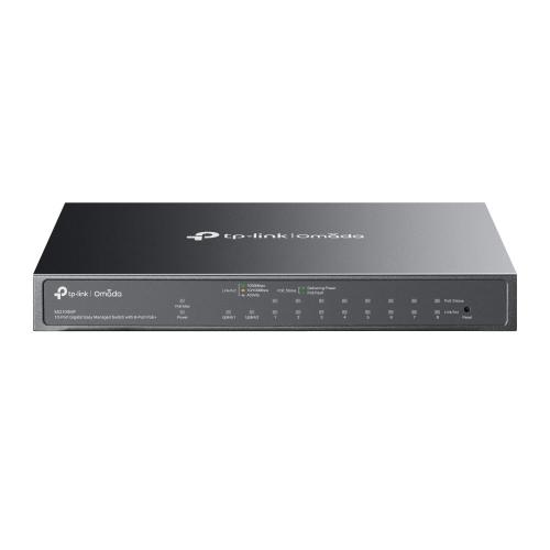 SWITCH TP-LINK OMADA ES210GMP 10P LAN GIGABIT DESKTOP 10/100/1000Mbps RJ45 Desktop Easy Managed Switch 8P GIGABIT POE