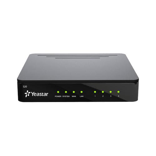 Yeastar S20 - Centralino hardware da scrivania o montaggio a parete, 20 utenti e 10 chiamate contemporanee