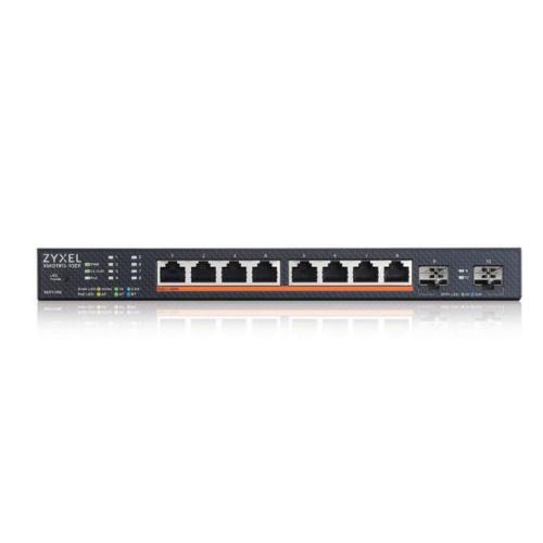 ZYXEL XMG1915-10EP - NebulaFlex Switch Web Managed 8 porte 2.5 Mgigabit (erogazione PoE fino a 130W) + 2 porte 10GbE SFP+ / Fanless