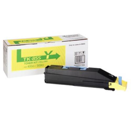 TK855Y - TONER GIALLO TK855Y TASKALFA 400CI KYOCERA-MITA TONER ORIGINALE COLORE 1T02H7AEU0 CARTUCCIA TONER GIALLO TK-855Y PER TASKalfa 400ci/500ci (18.000PG) 1PZ - 1T02H7AEU0 - 1T02H7AEU0