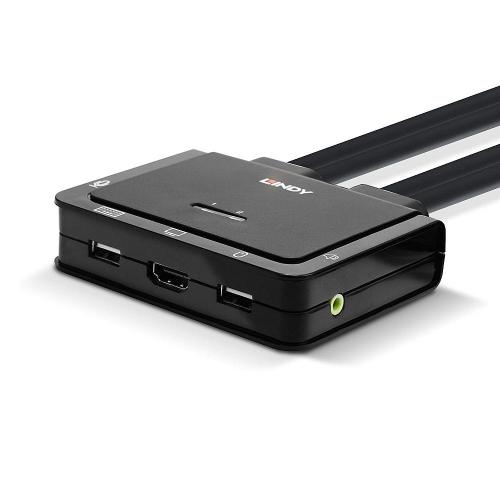 LINDY 2 PORT HDMI 2.0 KVM SWITCH COMPACT