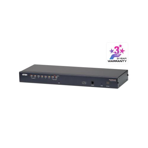 ATEN 8 port RJ45 KVM Support PS/2, USB, SUN USB Server, Daisy Chain, Console USB+PS/2 , Adapter ID