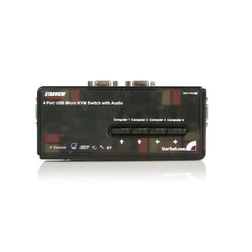 STARTECH SWITCH KVM USB AUDIO 4 PORTE