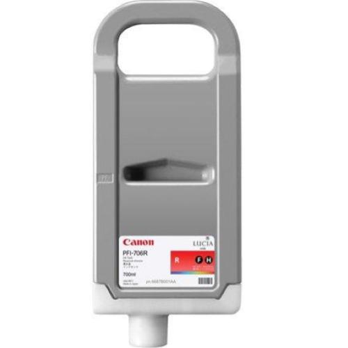 SERBATOIO CANON INCH. ROSSO PFI-706R (700ml) X iPF 8300 8400 8300s 9400 9400s 6687B001