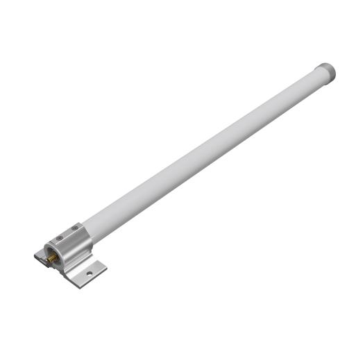 MikroTik Antenna kit for LoRaÂ® with a 6.5 dBi Omni antenna for 824-960 MHz, 1 m long SMA cable, and mechanical holder for quick and easy mast attachment.