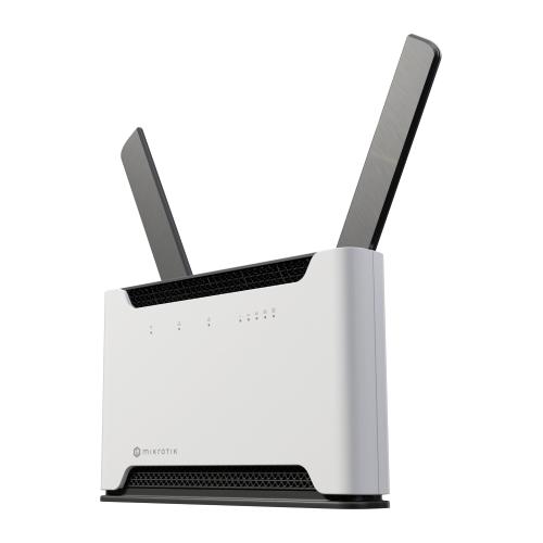 Mikrotik, Chateau PRO ax. Router LTE6/5G e Wi-Fi 6 4x4 con CPU quad-core ARM da 2,2 GHz, 1 GB RAM, 5 porte Gigabit Ethernet, 1 porta USB 3.0 e sistema operativo RouterOS (Licenza L6)