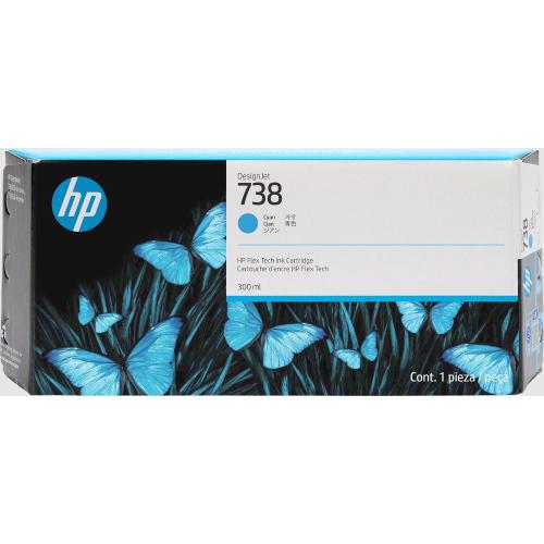 HP INC HP 738 300-ML CYAN DESIGNJET INK