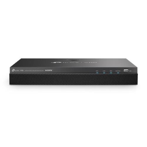 TP-Link - VIGI NVR2008H-8MP -8 Channel PoE+ Network Video Recorder, 8x 10/100 Mbps PoE+ Ports, PoE Power 113W, 802.3 af/at,2x SATA Interface(up to 10 TB), 2x USB 2.0, 53.5V DC/1.31A, 1x VGA port & 1x HDMI port(Up to 4K)(Synchronous Outputs)