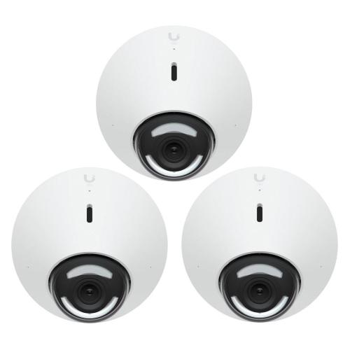 Ubiquiti - UVC-G5-Dome-3 - UniFi Indoor/Outdoor 2K PoE Ceiling camera, Ultra-wide viewing angle (102.4Â°), 9 m (30 ft) IR night vision, Vandal resistant - 3 pack