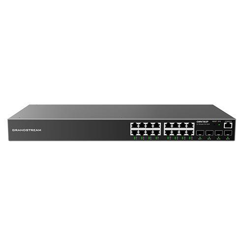 Grandstream GWN7802 - switch L2+ 16 porte no PoE + 4 sfp. Utilizzabile con il controller GWN sia in Cloud che on premise