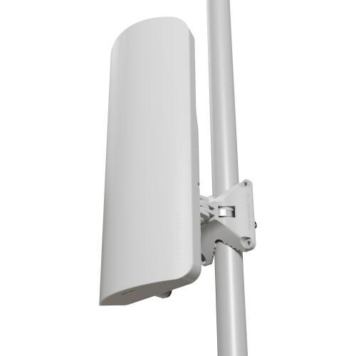 MikroTik, mANTBox ax 15s with with dual-core ARM IPQ-5010 800 MHz CPU, 256MB RAM, 1x2.5Gigabit SFP port, 1xGigabit LAN, built-in dual-band 2.4 GHz 802.11b/g/n/ax dual-chain, 5 GHz 802.11a/n/ac/ax dual-chain wireless, RouterOS L4, outdoor enclosure, 24V 1.
