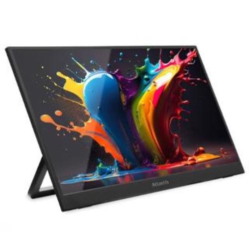 MONITOR PORTATILE ATLANTIS LED 15,6" Wide A05-P156WP IPS 1920x1080 25ms 312cd/mÂ² 600:1 MM 1xMini HDMI 2xUSB-C Cust. Base Piegh.