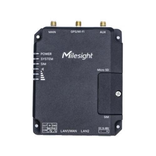 MILESIGHT IoT Milesight - 3G & 4G Supported Dual SIM / 1 * MicroSD 2 * 10/100Mbps (2 * LAN or 1 * WAN + 1 * LAN) 1 * RS232 Only "UR32-L04EU-W-485" Supports 1 * RS232 / RS485 (Switchable) 1 * DI + 1 * DO Optional: Wi-Fi / GPS / PoE PSE