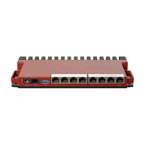 MikroTik, L009UiGS with dual core 800MHz CPU, 512MB RAM, 8 x Gbit LAN, 1 x 2.5 Gbit SFP port, USB, desktop/1U rackmount case, PSU, K-79 rackmount kit, RouterOS L5