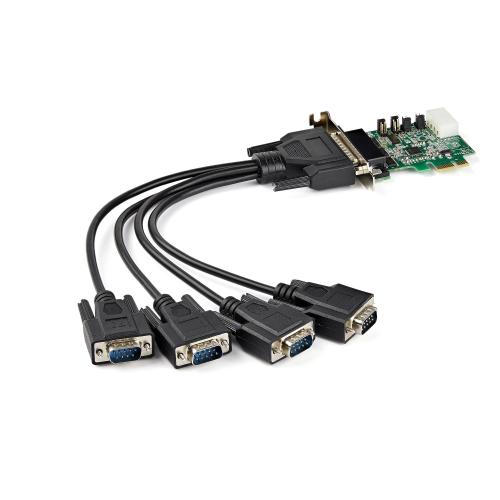 STARTECH SCHEDA SERIALE PCIE A 4X RS232