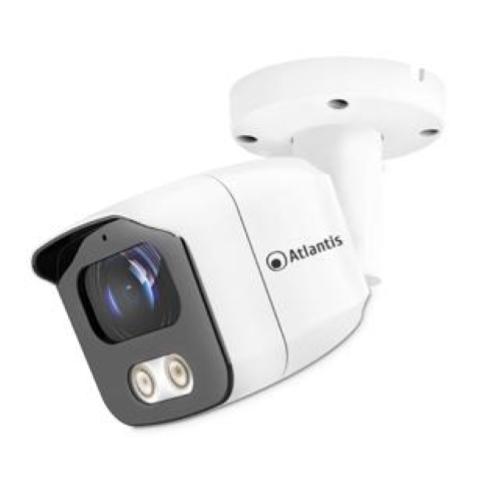VIDEOCAMERA ATLANTIS ULTRAPLEX A11-UX1014A-BP IP PoE Bullet 8Mpx 3840x2016 20fps H.264/265 1/2.8" CMOS IR 2 led 15m