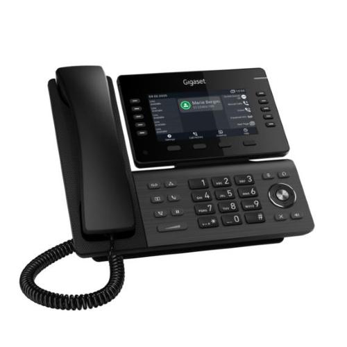 Gigaset P855BW PRO - Telefono IP Wi-Fi Gigabit PoE, 12 Account SIP, Bluetooth integrato, Display a colori da 5" inclinabile - Alimentatore non incluso - PROMO FINO AD ESAURIMENTO SCORTE