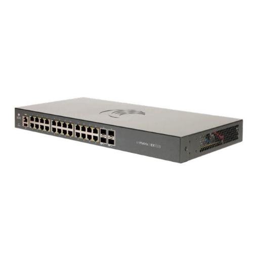 Cambium Networks CambiumNetworks,EX1028,Intelligent Ethernet Switch cnMatrix, 24 x1G and 4x 1 Gbps SFP fiber ports , no power cord.