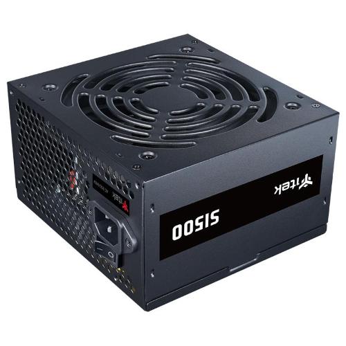 ALIMENTATORE ITEK SI500 500W ATX 20+4 PIN 80+ PFC ATTIVO, 12CM SILENT FAN - 3 CONN. SATA - EPS (4+4 poli) - ITPSESI500
