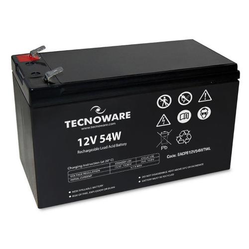 BATTERIA TECNOWARE 12V 54W (11Ah) FASTON 6,3 MM LONG LIFE EACPE12V54WTWL