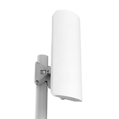 MikroTik, mANTBox 2 12s with 12dBi 120 degrees 2.4Ghz sector antenna, Dual Chain 802.11bgn wireless, 600MHz CPU, 64MB RAM, 1x Gigabit LAN, PSU, POE, pole mount, RouterOS L4