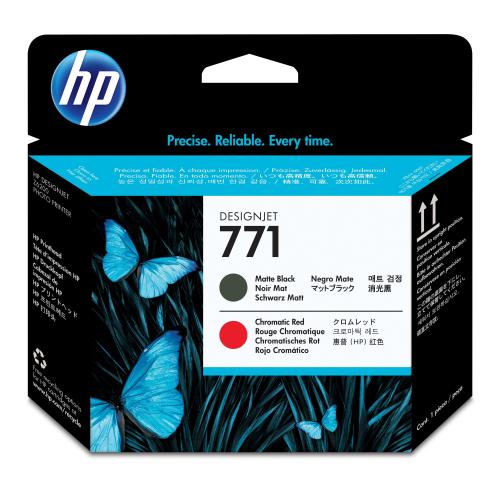 HP INC TESTINA 771 NERO OPACO E ROSSO