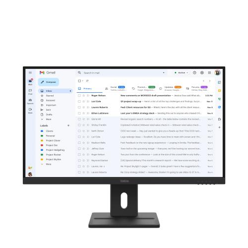 MONITOR LENOVO E27-40 27" PIVOT 64BCMAT4EU IPS/FHD/VGA,HDMI,DP/Speakers