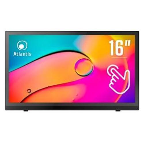 MONITOR ATLANTIS TOUCH LED 15,6" Wide A05-T16A-VHM 1920x1080 15ms 255/204 cd/mÂ² 700:1 (10M:1) VESA MM VGA HDMI 10 Tocchi