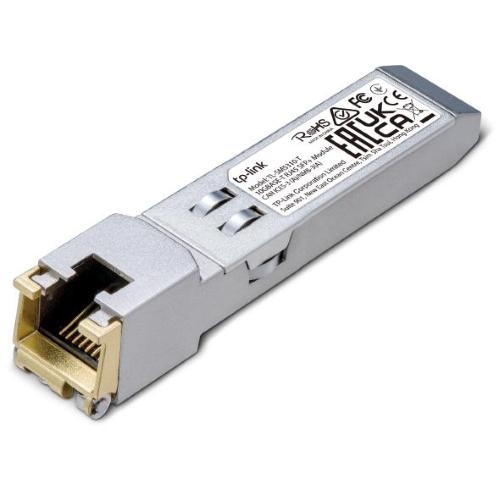 FIBER CONVERTER TP-LINK SM5310-T 10Gbase-T SFP+ 10Gbps RJ45 Copper Transceiver, Support DDM Up to 30 m Distance (Cat6a or above)