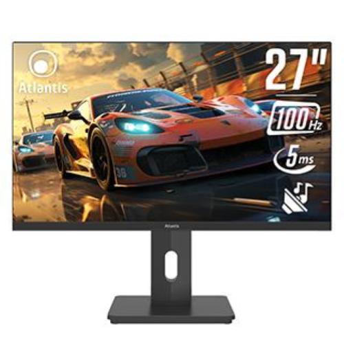 MONITOR ATLANTIS LED 27" Wide A05-HX27IFD-HCM IPS 1920x1080 100HZ 5ms 270cd/mÂ² 1.000:1 2x2W MM Reg.H PIVOT HDMI DP USB-C Docking