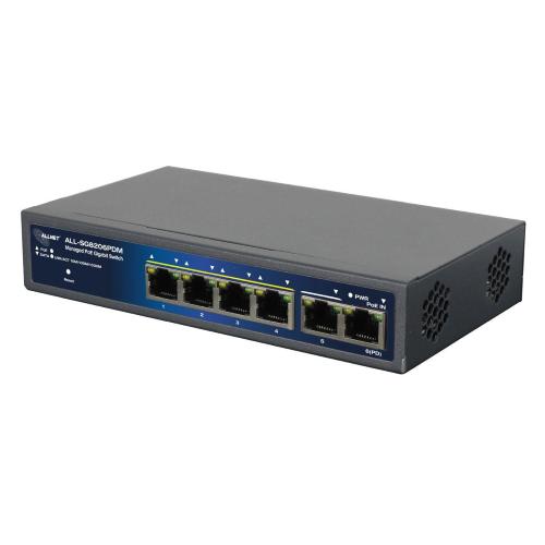Allnet ALL SG8205PDM, Smart managed 5 Port Gigabit PoE Switch, 4x Gigabit PoE (802.3af) PROMO