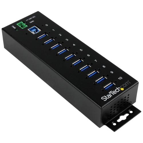 STARTECH HUB INDUSTRIALE USB 3-10 PORTE