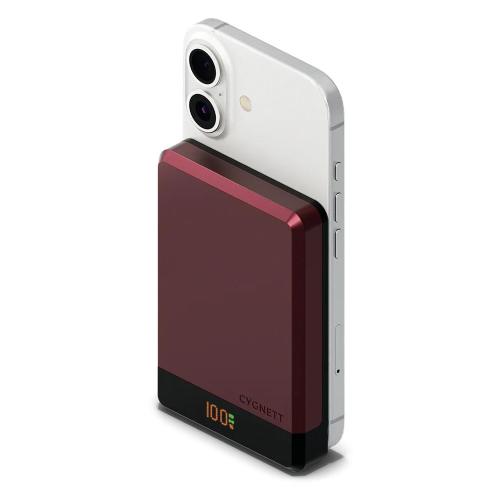 CYGNETT MAGSLIM 10K POWER BANK - CHERRY
