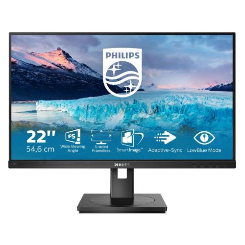MONITOR PHILIPS LED 21.5" Wide 222S1AE/00 IPS 0.248 1920x1080 Full HD 4ms 250cd/mÂ² 1000:1 2x2W MM PIVOT RegH VGA DP HDMI DP