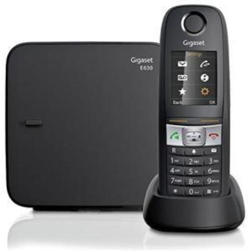 Gigaset E 630 - Telefono Dect con base analogico, cert. IP65