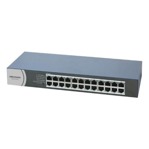 SWITCH HIKVISION 24P LAN GIGABIT 10/100/1000MBPS RJ45 19INCH CASE METALLICO RACKMOUNTABLE DS-3E0524R-O