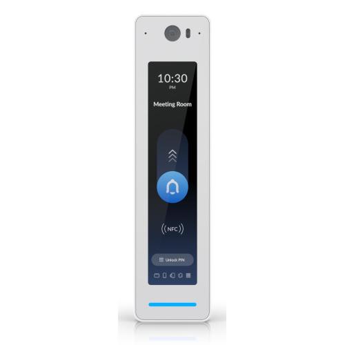 Ubiquiti - UA-G3-Pro-W - UniFi NFC card reader and intercom, Doorbell for unlock with video of visitor and two-way intercom, PIN unlocking on the screen, IP55 rain resistance (-10 to 45Â° C)