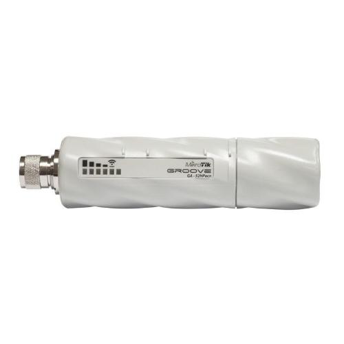 MikroTik, GrooveA 52 ac, GrooveA 52 ac with Nmale connector, 720MHz CPU, 64MB RAM, 1 x Gigabit LAN, 1 x built, in high power 2.4/5GHz 802.11a/b/g/n/ac wireless