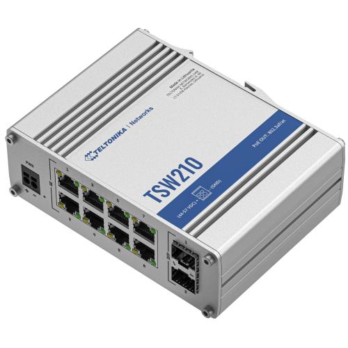 Teltonika - TSW210 Switch 8 porte unmanaged con 2 porte SFP