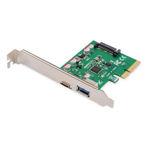 SCHEDA PCI-EXPRESS USB Type-C. + USB-A DIGITUS DS30225