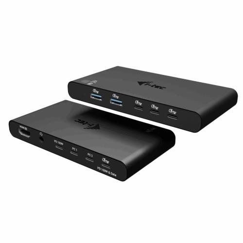 I-TEC KVM DOCKING HDMI 2 HOSTS PD 100W