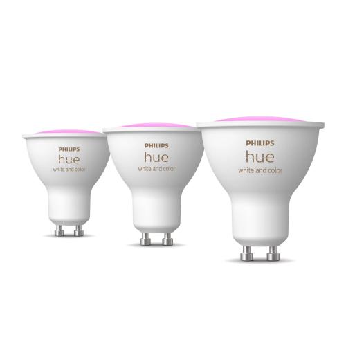 PHILIPS HUE WHITE COLOR AMBIANCE 3X GU10