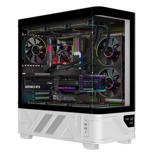 CASE ITEK M.TOWER "NETRON CURVED" - Gaming Tower, ATX, 3x12cm ARGB fan, 2xUSB3, Type-C, Darker Temp Glass Side, - ITGCANTC01