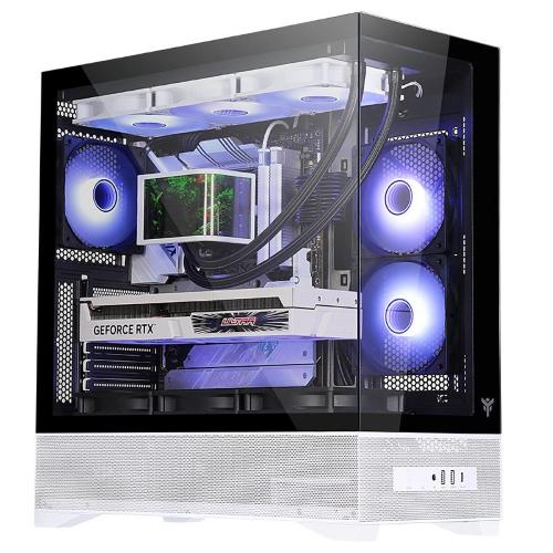 CASE ITEK M.TOWER SHOWBUI 37WB - Gaming Tower, ATX, 3x12cm ARGB fan, Type-C, 2xUSB3.0, Side & Front Panel Temp, - ITGCASB37WB