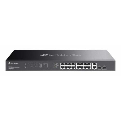 SWITCH TP-LINK OMADA ES220GMP 16P PoE+ LAN GIGABIT 10/100/1000Mbps RJ45 +2P UPLINK RJ45+2P SFP Budget 250W Easy Managed Switch