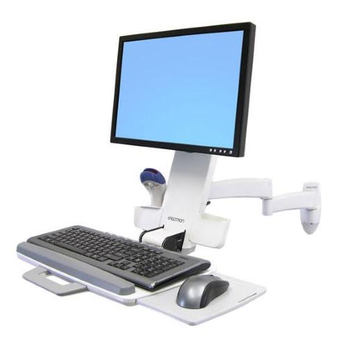 ERGOTRON 200 SERIES COMBO ARM (WHITE)