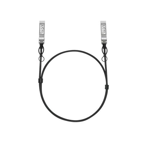 TP-Link - SM6220-1M - Omada 1 Meter 25G SFP28 Direct Attach Cable, Up to 1 m Distance, Support data rate of 25Gbps and 10Gbps, Compatible with 25G SFP28 Slot and 10G SFP+ Slot, Plug and Play