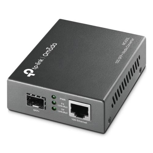 TP-Link - Omada 10G Multi-Gigabit RJ45 to 10G SFP+ Slot Supporting MiniGBIC Modules, 1Ã— 10G SFP+ Slot, 1Ã— 10G Multi-Gigabit RJ45 Port (Auto MDI/MDIX), Chassis MC1400 Rack-mountable Articolo nuovo â€" confezione con segni di usura...